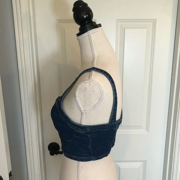 š
ŗAeropostaleĀ jean bandeau crop topāsizeāMedium - Picture 2 of 11